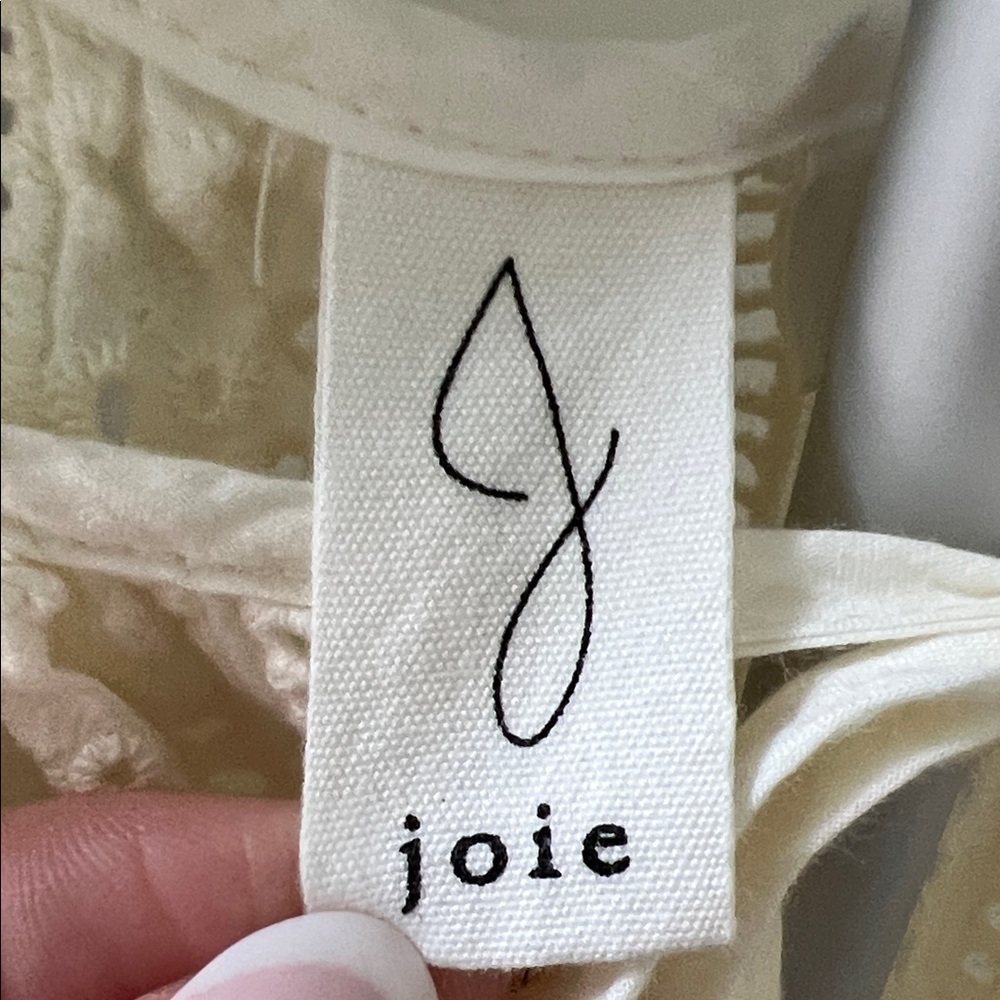 Joie Cream Eyelet Blouse - Picture 2 of 7